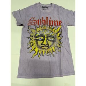 Sublime Purple Sun Logo 90s Music Rock T-Shirt Small